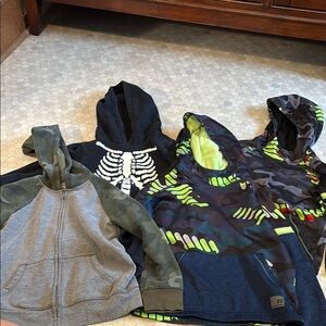 Kids Camouflage and Skeleton Hoodies